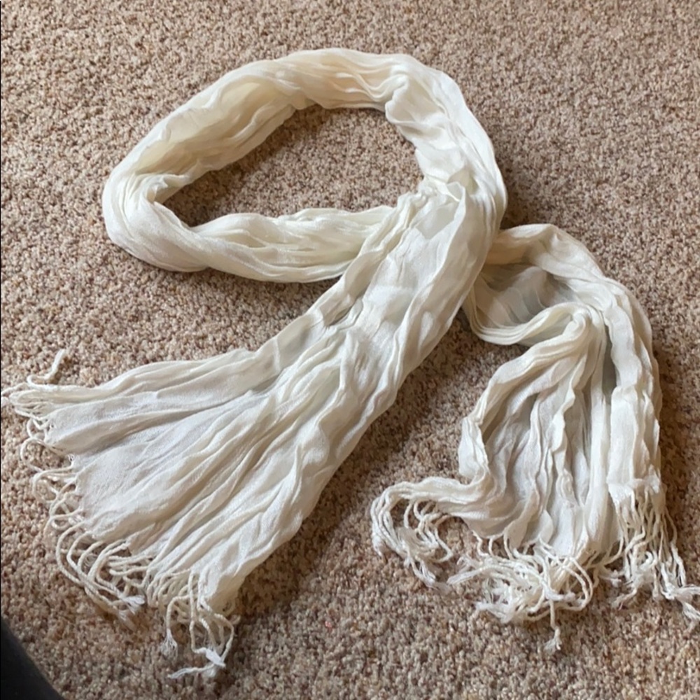 Off white scarf